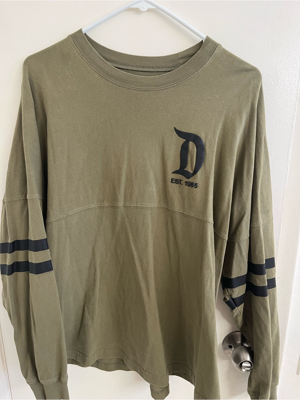 Disney’s Olive Green Long Sleeve Spirit Jersey
